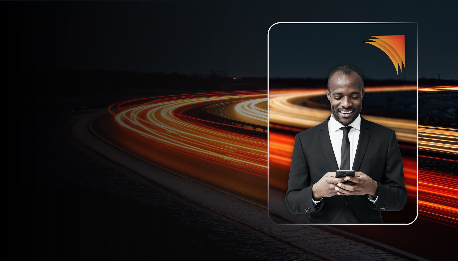 Dark mode hero background